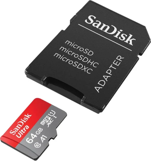 SanDisk Ultra microSDXC card 64GB 140MB/s A1 + Adapter SD - Image 2