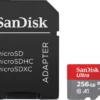 SanDisk Ultra microSDXC card 256GB 150MB/s A1 + Adapter SD