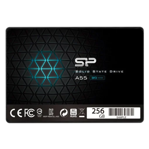 SSD диск Silicon Power Ace - A55 256GB SSD SATAIII (3D NAND) 3D NAND SLC Cache 7mm 2.5 Blue - Max 550/450 MB/s - Full