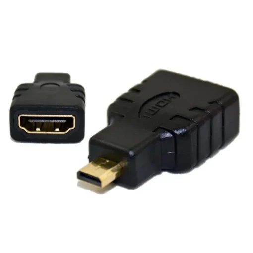 Адаптер (преходник) Преходник DeTech HDMI F - Micro Hdmi M, Черен - 17120 - Image 2