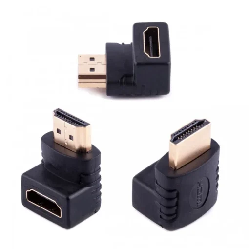 Адаптер (преходник) Преходник No brand, HDMI F - HDMI M, Ъглов, Черен - 17121 - Image 2