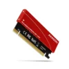 AXAGON PCEM2-S PCI-E 3.0 16x - M.2 SSD NVMe up to 80mm SSD low profile cooler