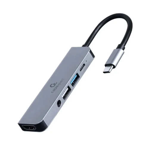 Gembird Adapter USB-C 5in1 PD HDMI Audio USB 3.1 USB 2.0