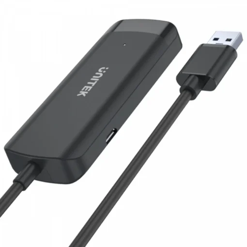 Unitek HUB USB-C, 4x USB-A 3.1, cable 150cm, H1111E - Image 5