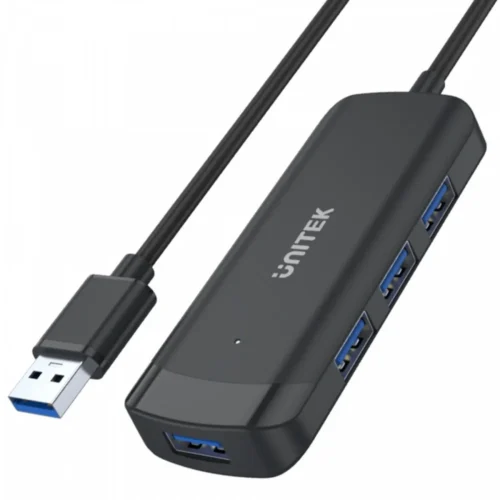 Unitek HUB USB-C; 4x USB-A 3.1; кабел 150cm; H1111E