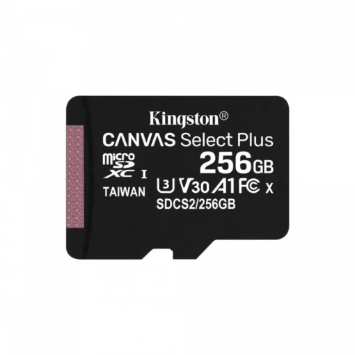 Kingston памет card microSD 256GB Canvas Select Plus 100/85MB/s