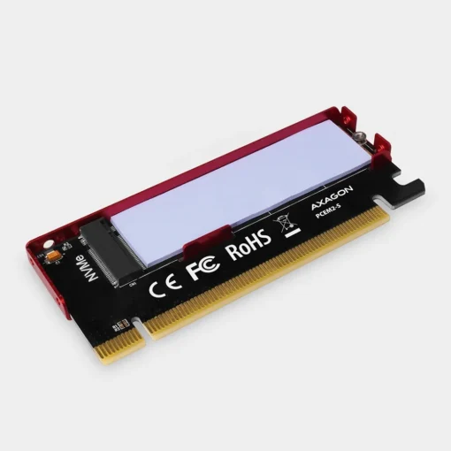 AXAGON PCEM2-S PCI-E 3.0 16x - M.2 SSD NVMe, up to 80mm SSD, low profile, cooler - Image 5