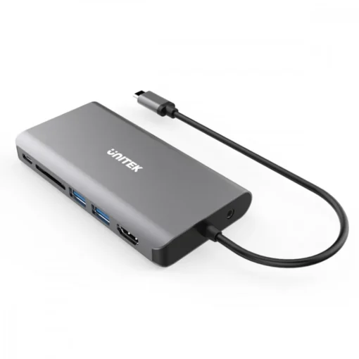 Unitek HUB 8-in-1 USB-C 3.1, PD 100W, D1019B - Image 5