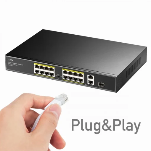 Cudy Switch FS1018PS1 16xFE PoE+ 200W 1xSFP - Image 3