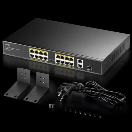 Cudy Switch FS1018PS1 16xFE PoE+ 200W 1xSFP - Image 4