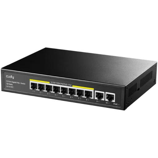 Cudy Switch GS1010PE 8 xGE PoE+ 120W 2xGb Uplink - Image 2