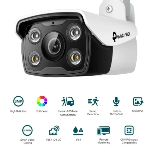 TP-LINK Camera IP VIGI C330 (4mm) 3MP Outdoor - Image 3