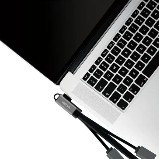 LogiLink USB3.2 Hub USB-C/M 90, to 3xUSB-A/F, 0.15m - Image 3