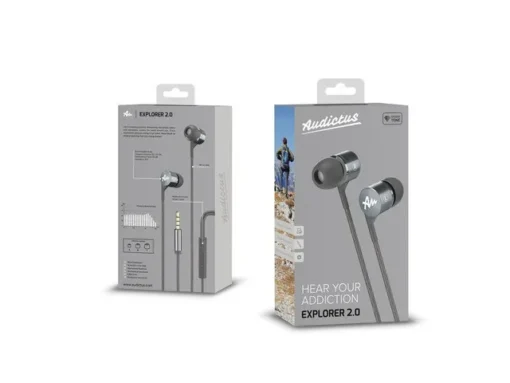 Audictus Earphones Explorer 2.0 grey - Image 2