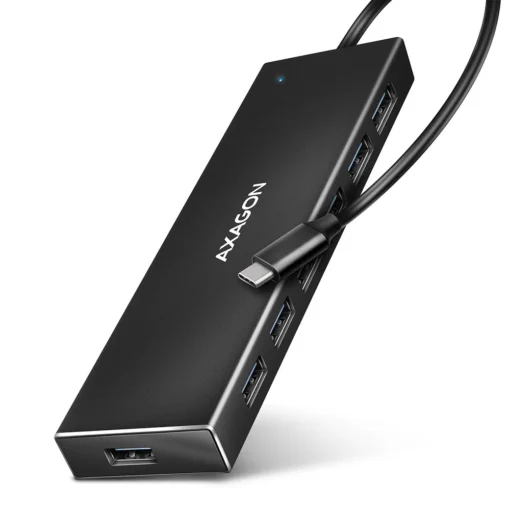 AXAGON AXAGON HUE-F7C Hub 7-port USB-C 3.2 Gen 1 ALU