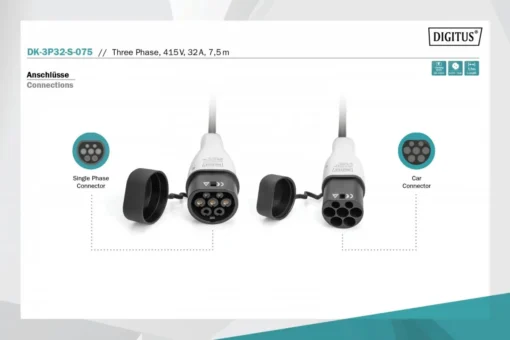 Digitus EV charging кабел DK-3P32-S-075 - Image 3