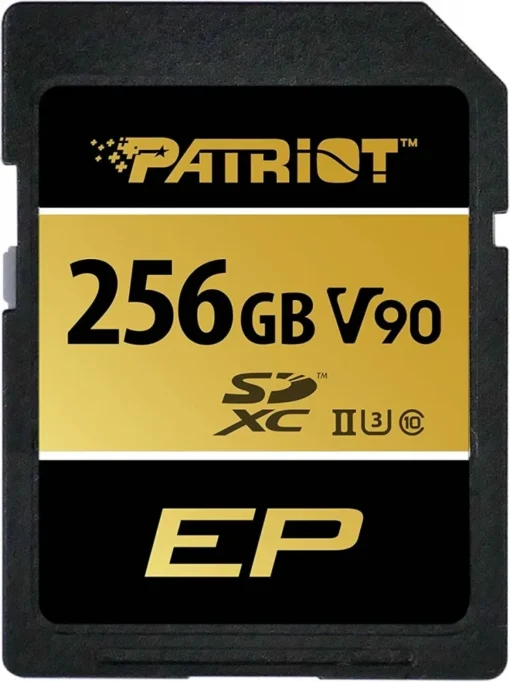 Patriot памет card SDXC 256GB V90 UHS-II U3 C10 300/260MB/s