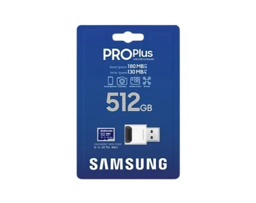 Samsung памет card microSD PRO+ Plus MB-MD512SB/WW 512GB + reader - Image 4