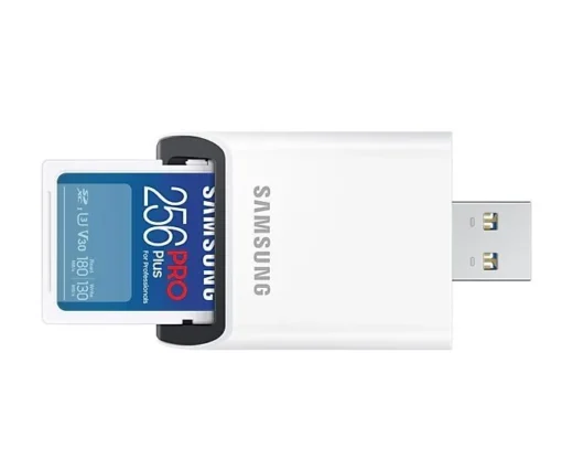 Samsung памет card SD PRO Plus MB-SD256SB/WW 256GB + reader - Image 2