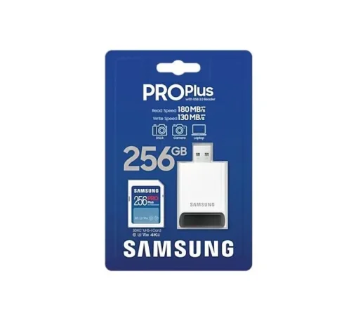 Samsung памет card SD PRO Plus MB-SD256SB/WW 256GB + reader - Image 4