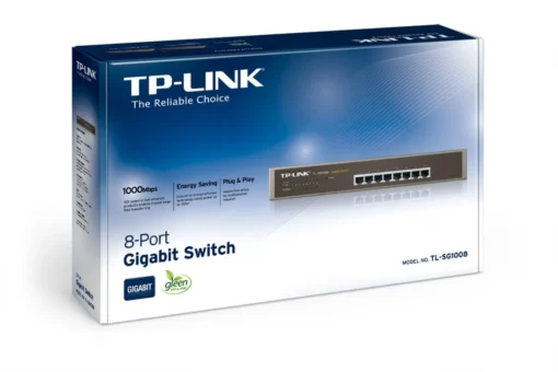 TP-LINK SG1008 switch 8x1GbE Desktop/Rack - Image 4