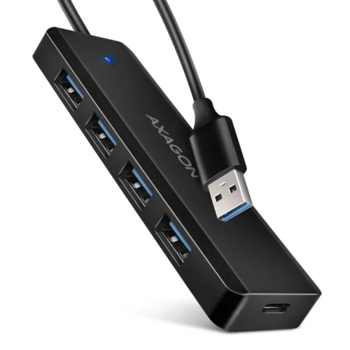 AXAGON HUE-C1A HUB 4-port USB 3.2 Gen 1 19cm кабел