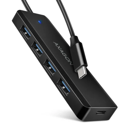 AXAGON HUE-C1C HUB 4-port USB 5Gbps 19cm USB-C кабел