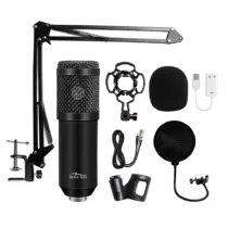 Media-Tech Studio and streaming microphone MT397K black