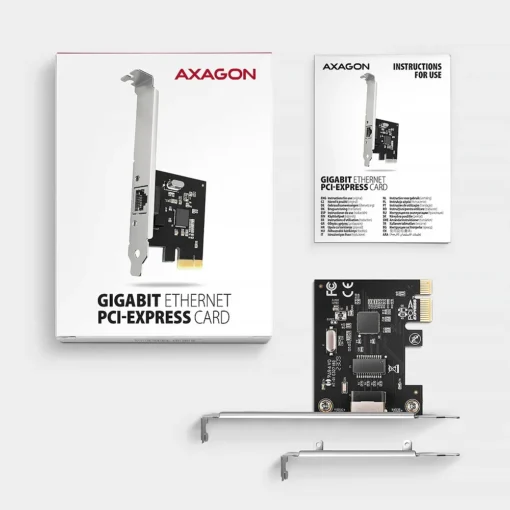 AXAGON PCEE-GRL LAN card PCIe 1x Gigabit Realtek 8111 - Image 5