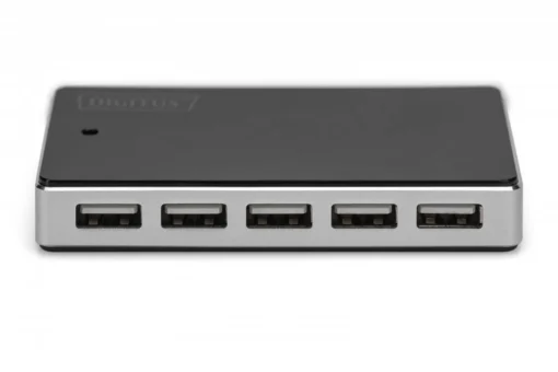 Digitus HUB 10-port USB 2.0, active, захранващ блок, black - Image 5