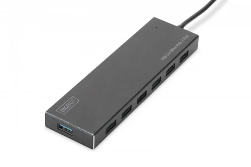 Digitus Hub 7-port USB 3.0 SuperSpeed. захранващ блок aluminum