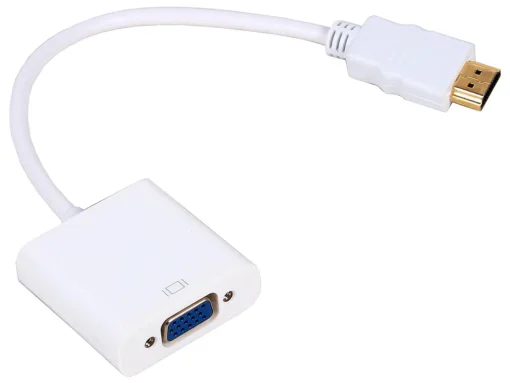 Адаптер (преходник) Преходник No brand HDMI M - VGA F 0.15м Бял -