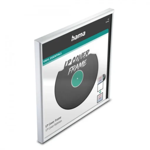 Hama LP Album Cover Frame alu white