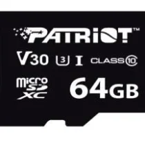 Patriot MicroSDHC card 64GB VX V30 C10 UHS-I U3