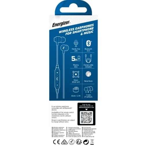 Energizer Wireless Bluetooth V5.0 слушалки тапи V5.0 - Image 5