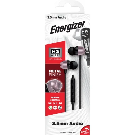 Energizer Wired слушалки 3,5 mm jack pink gold - Image 2