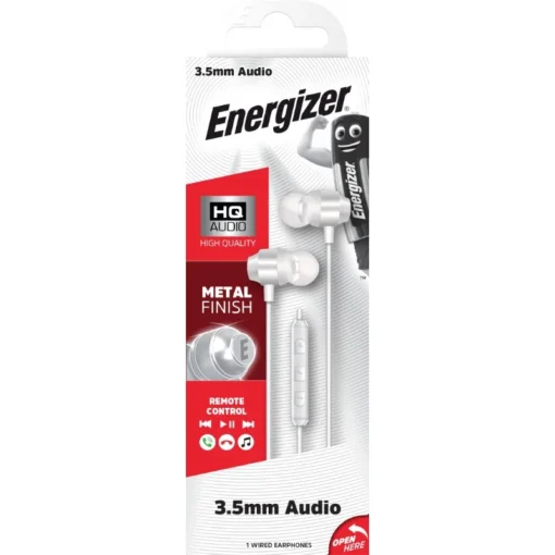 Energizer Wired слушалки 3,5 mm jack white - Image 2