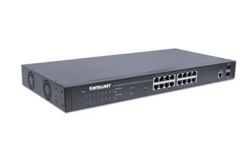 Intellinet Switch Gigabit managed 16x RJ45 PoE+/2 slots SFP - Image 3