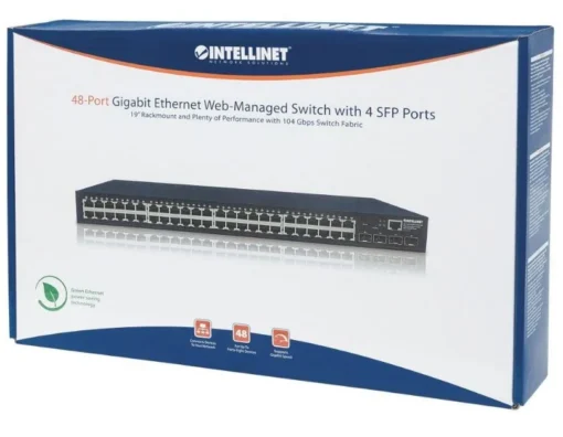 Intellinet Switch Gigabit 48-ports managed RJ45 4x SFP - Image 5