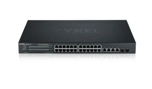 Zyxel Switch XMG1930-30 24-port 2.5GbE Smart Managed Layer 2 Switch with 4 10GbE and 2 SFP+ Uplink