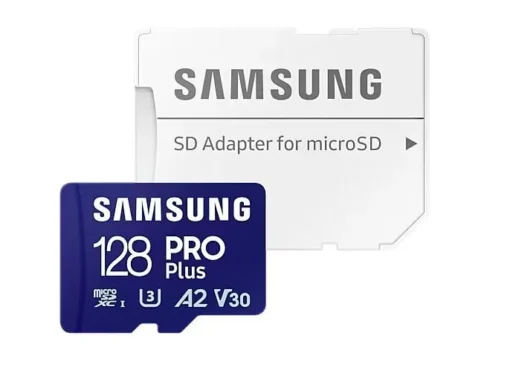 Samsung памет card microSD MB-MD128SA/EU 128GB PRO Plus + Adapter