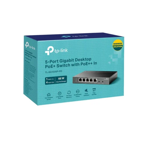 TP-LINK Switch SG1005P-PD 5xGE (1xPoE++ 4xPoE+) - Image 3