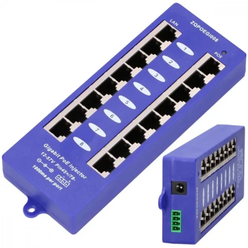 Extralink PoE Injectr 8 ports Gigabit - Image 2