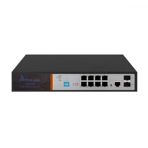 Extralink Managed switch Victor Victor EX-2500G-10MPS 8X 10/100/1000M TX Z POE AT/AF