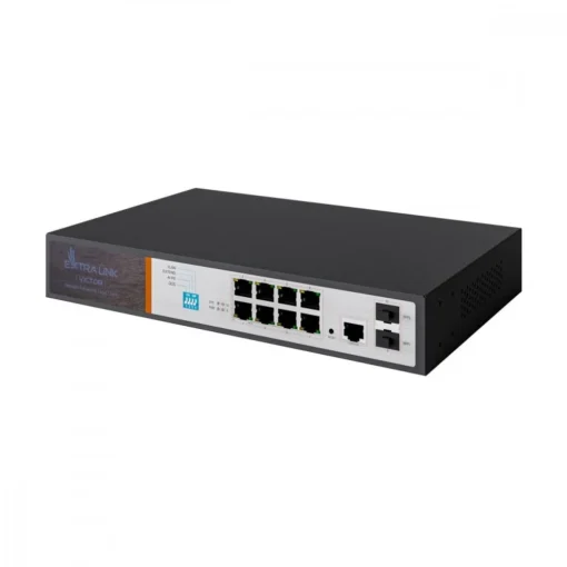 Extralink Managed switch Victor Victor EX-2500G-10MPS 8X 10/100/1000M TX Z POE AT/AF - Image 4