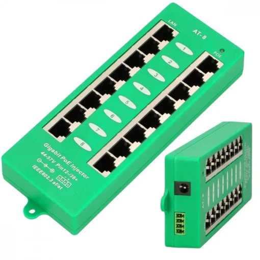 Extralink PoE Injector 8 ports Gigabit - Image 2