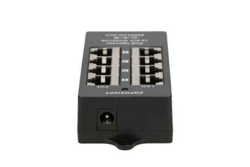 Extralink PoE Injector 4 ports in black case - Image 4