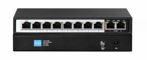 Extralink Switch Perses 8X EX-SG1008PE 10/100/1000M TX PoE AT/AF, 2X GE SFP Full Gigabit PoE - Image 4