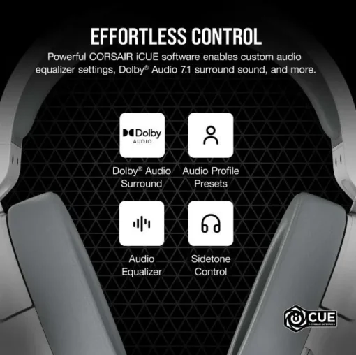 Corsair HS55 Surround Headset White - Image 5