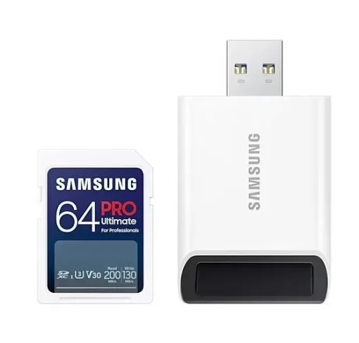 Samsung памет card SD MB-SY64SB/WW 64GB Pro Ultimate + reader - Image 2